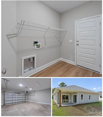 a view of an chairs and table on the wall