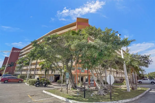 a front view of a building