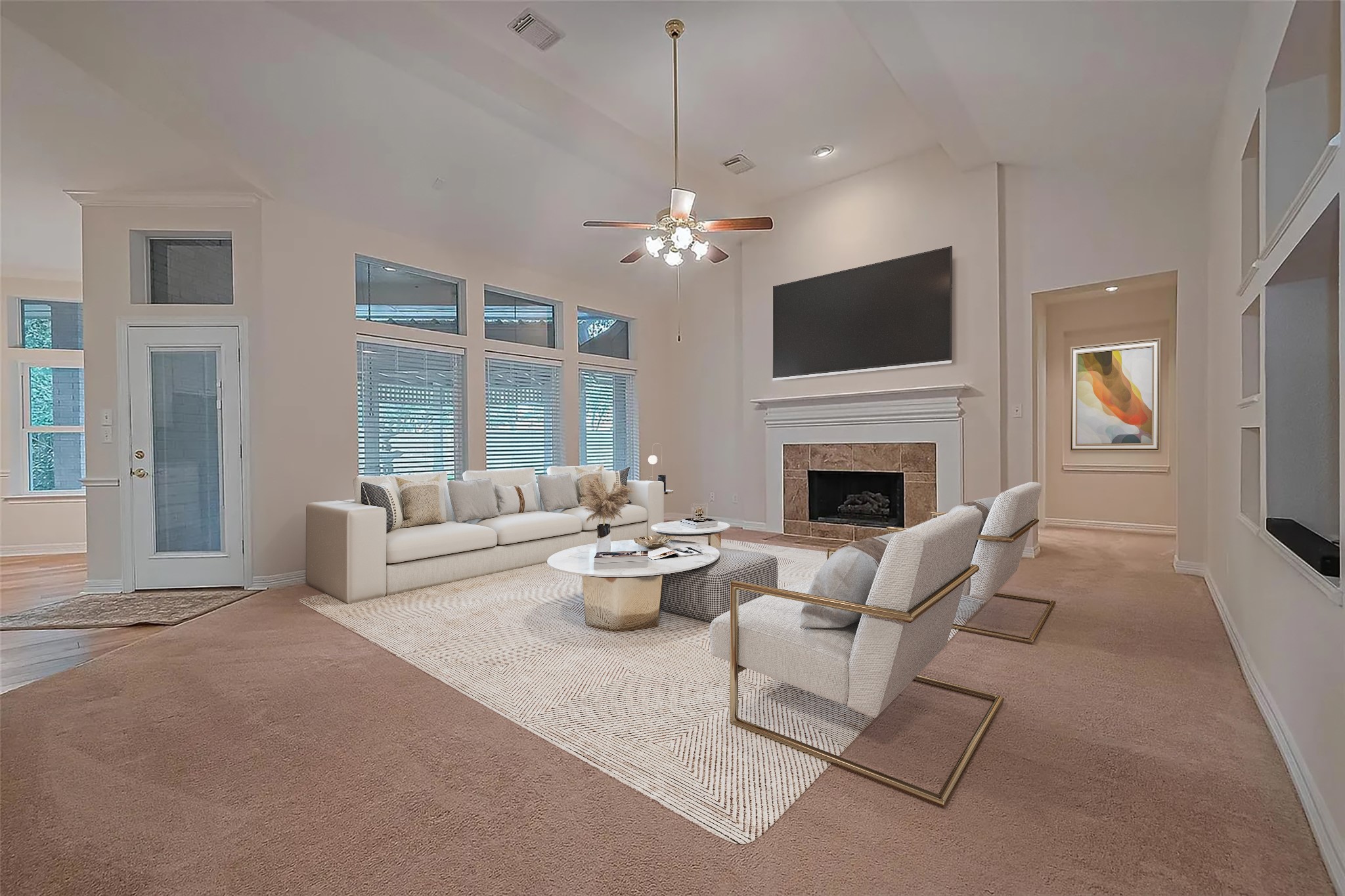 4902 Stackstone Lane Katy, TX 77450 - Photo 12 of 48 Living Room virtually staged