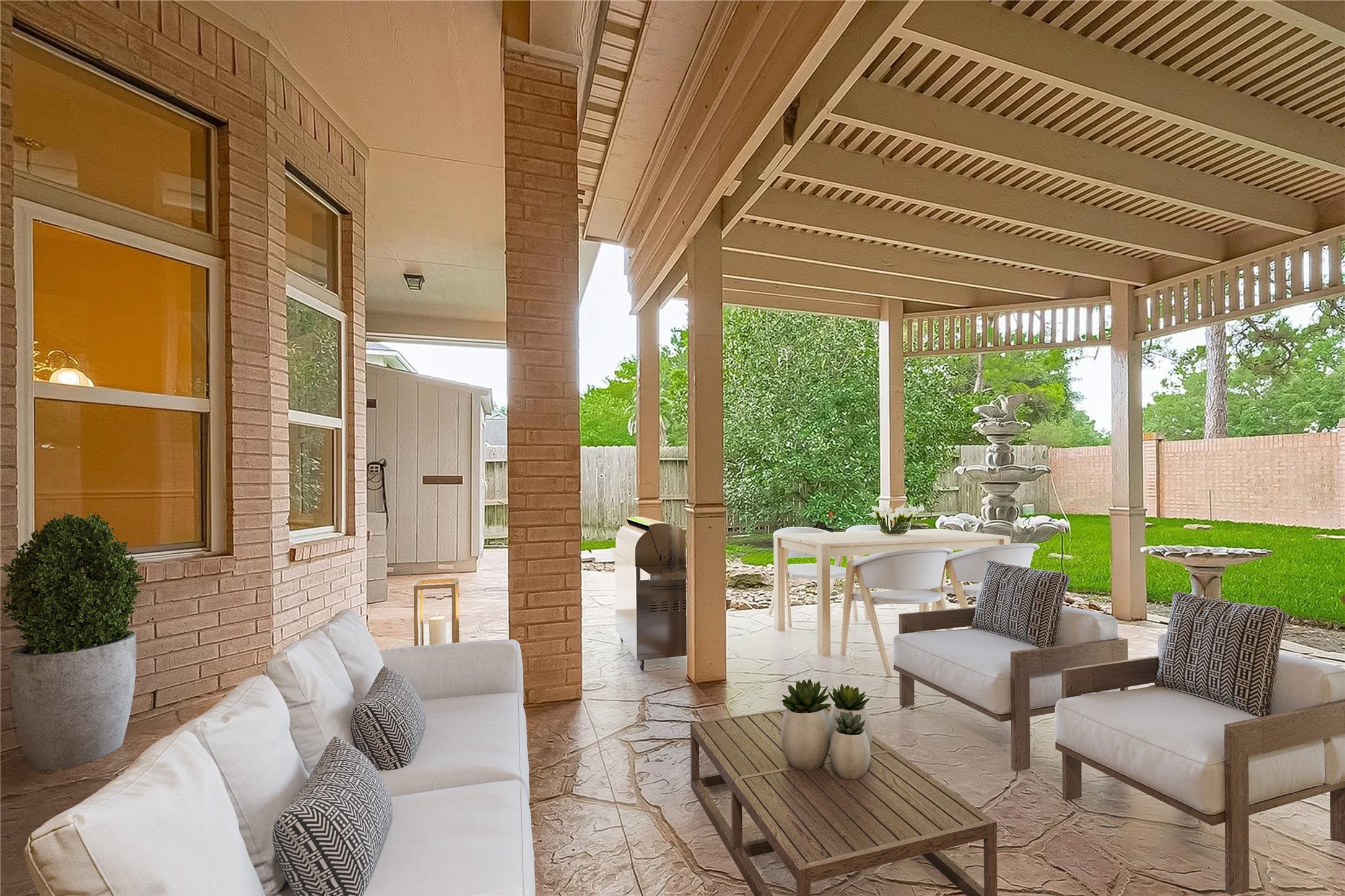 4902 Stackstone Lane Katy, TX 77450 - Photo 45 of 48 Virtually staged Patio