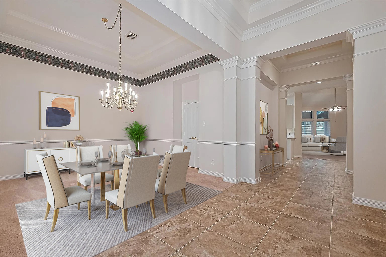 4902 Stackstone Lane Katy, TX 77450 - Photo 6 of 48
dDning room virtually staged