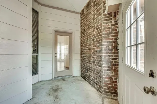a view of front door of house