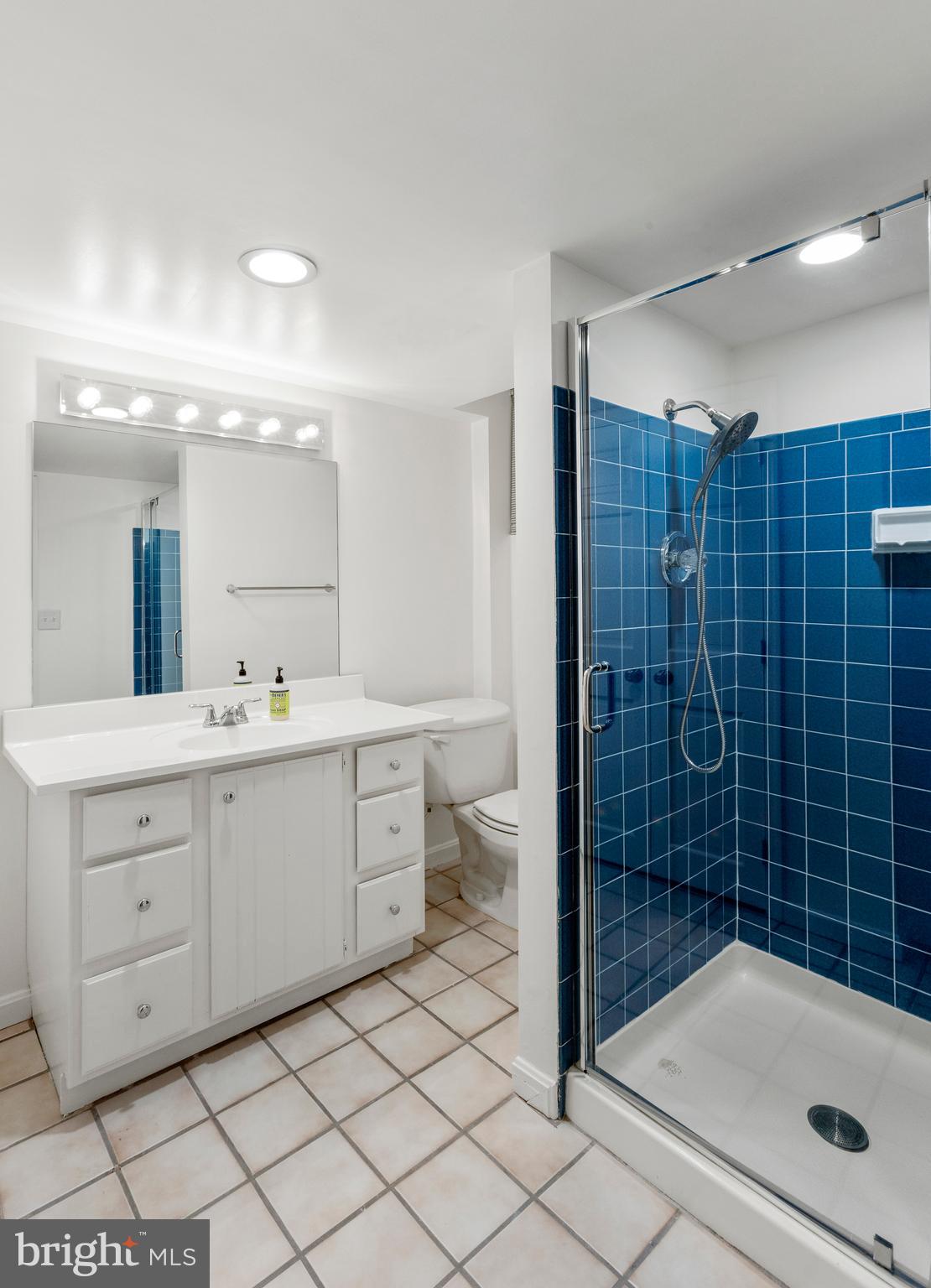 3303 Rolling Road Chevy Chase, MD 20815 - Photo 33 of 51 a bathroom with a double vanity sink toilet and shower