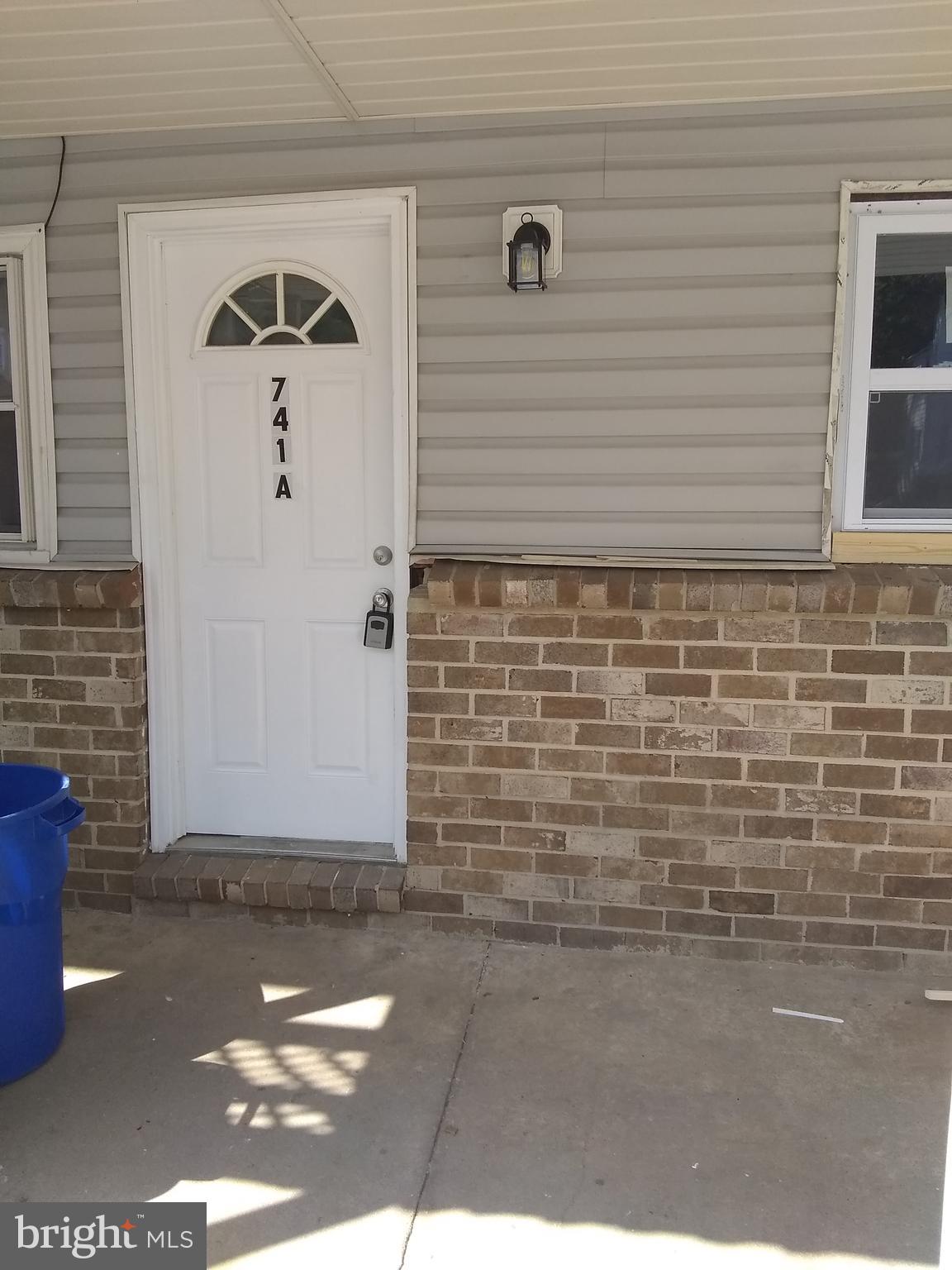 a view of a door of the house