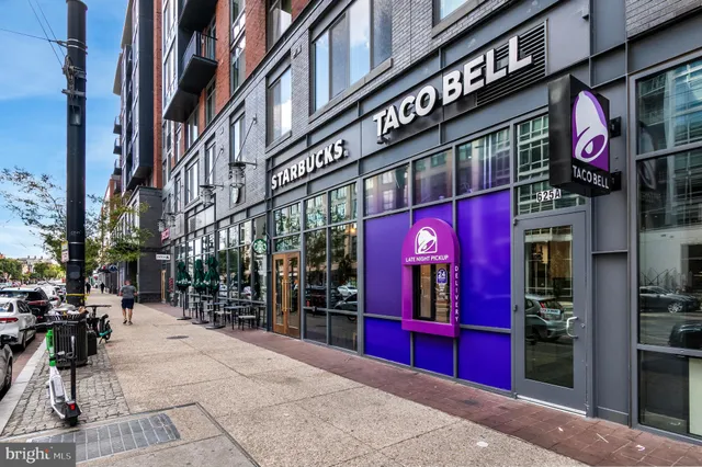 a view of a chairs and tables in patio