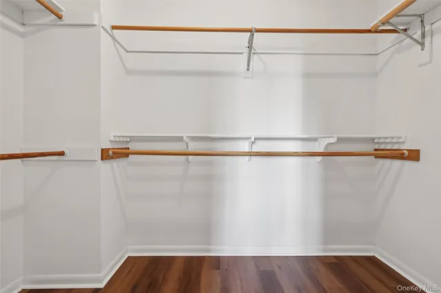 a close view of closet