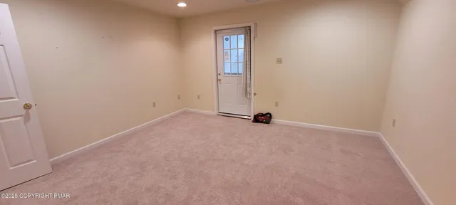 a view of an empty room