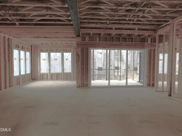 a view of wooden door