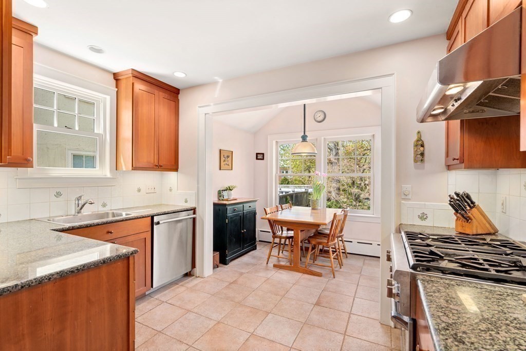 78 Addington Road Brookline, MA 02445 - Photo 12 of 30 a kitchen with a stove a sink and a refrigerator