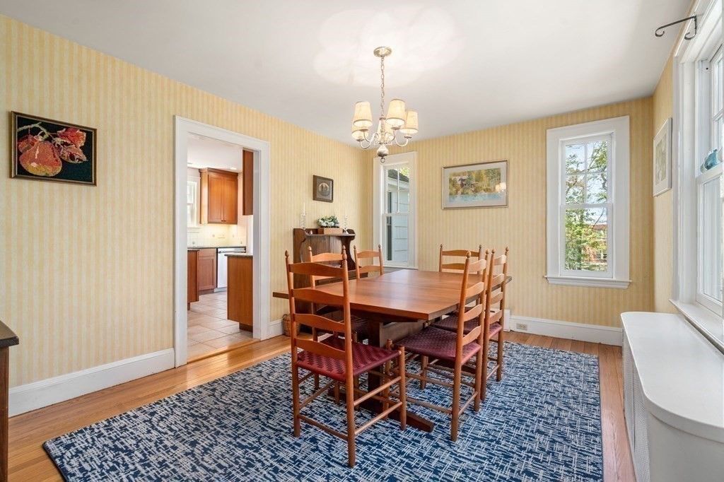 78 Addington Road Brookline, MA 02445 - Photo 17 of 30 a view of a dining room with furniture and window