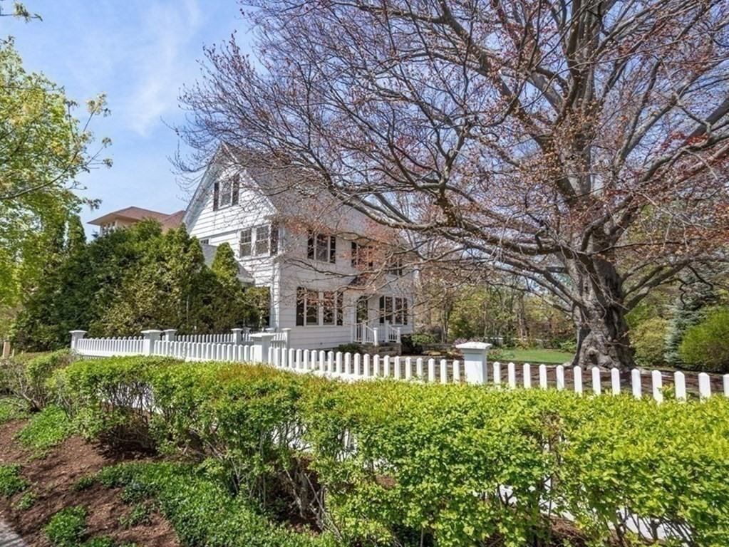 78 Addington Road Brookline, MA 02445 - Photo 2 of 30 a front view of a house with a yard