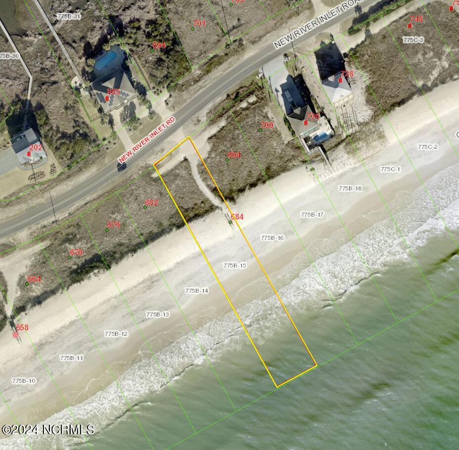 686 New River Inlet Road North Topsail Beach, NC 28460 - Photo 21 of 22 GIS Aerial