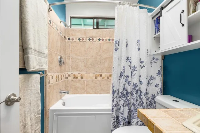 a bathroom with a sink a toilet and a bathtub