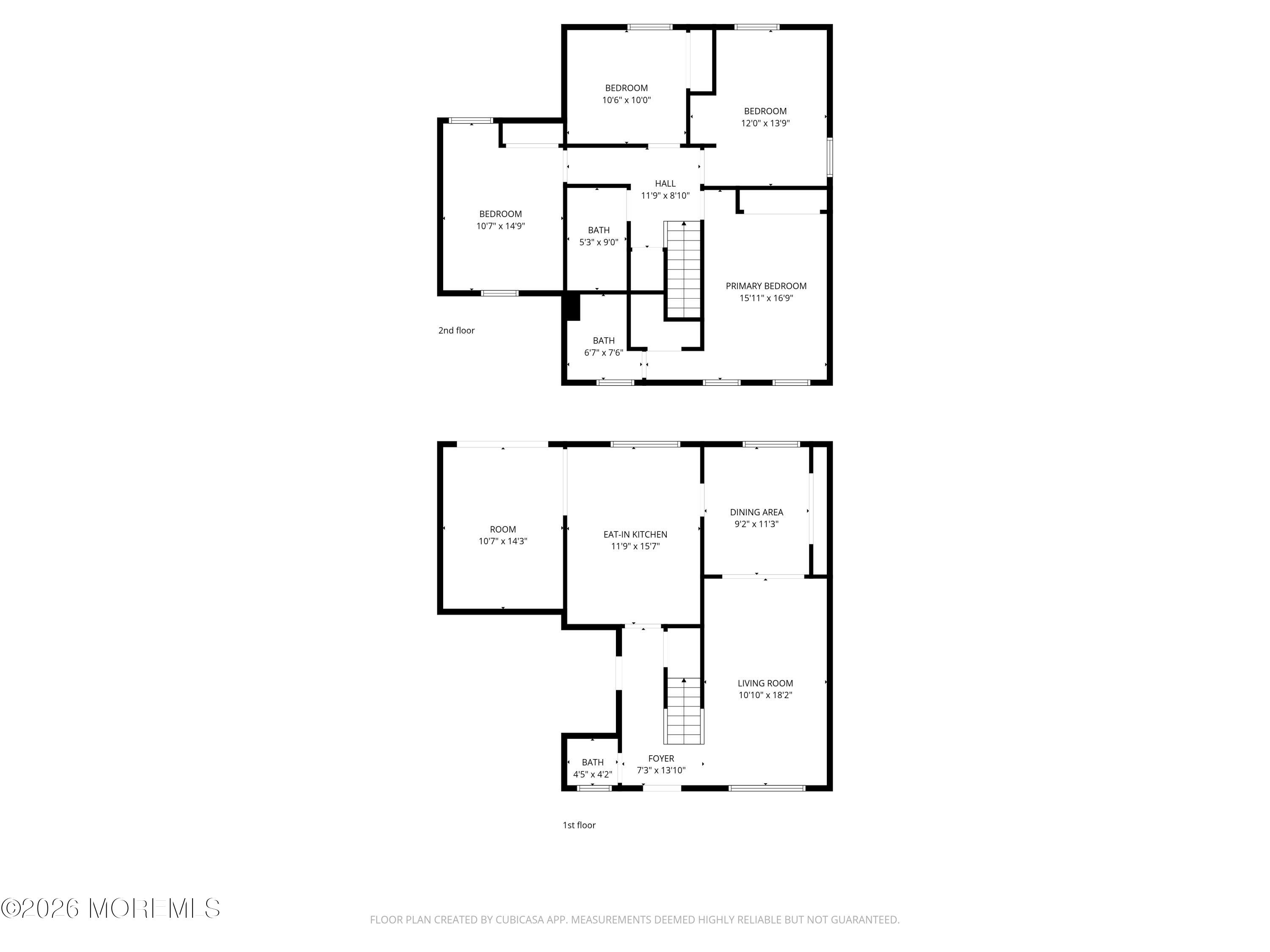 9 Snowdrift Lane Howell, NJ 07731 - Photo 32 of 33 2D Floor Plan for 9 Snowdrift Lane_2