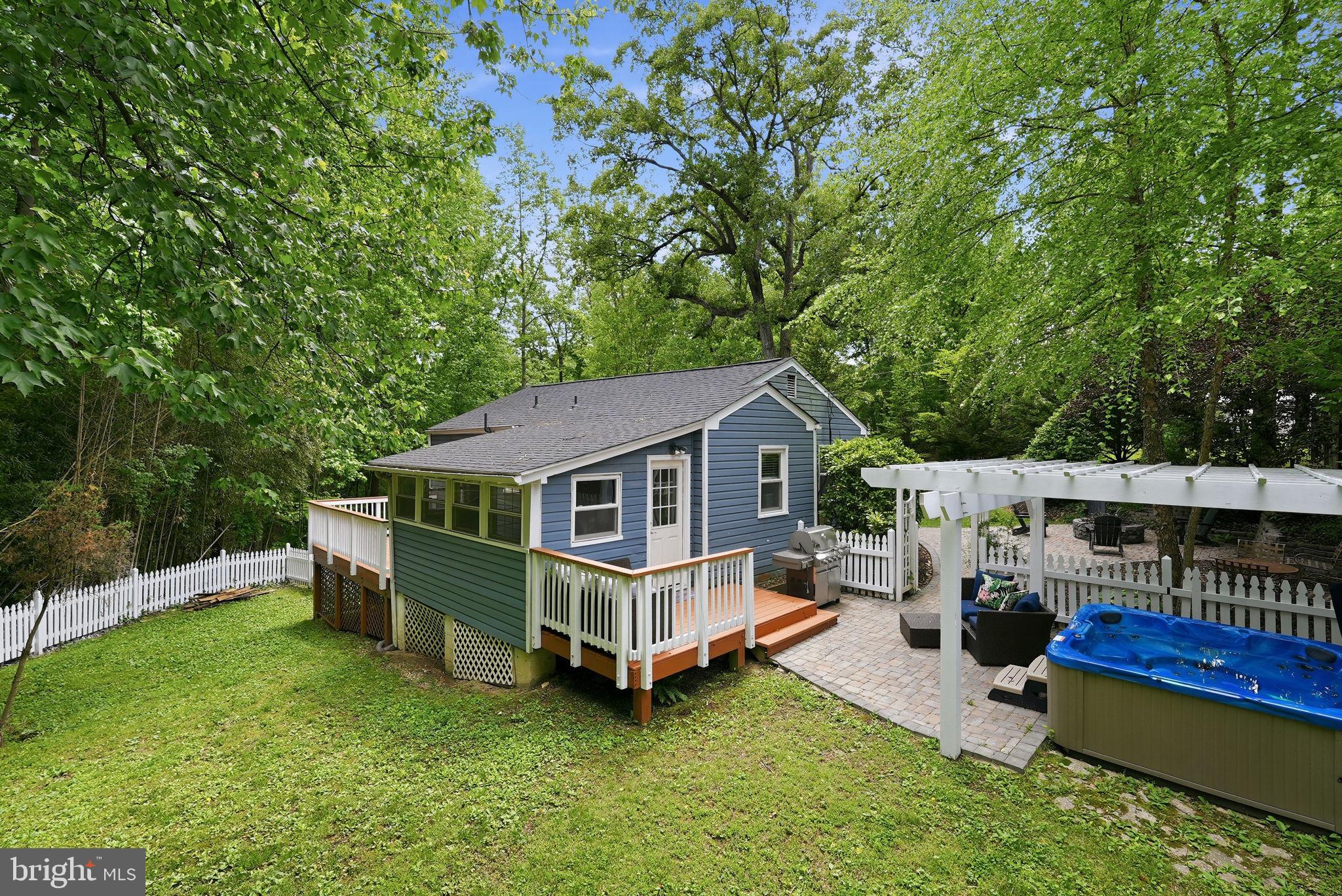 7309 Neuman Street Springfield, VA 22150 - Photo 22 of 33 hot tub area with paver patio