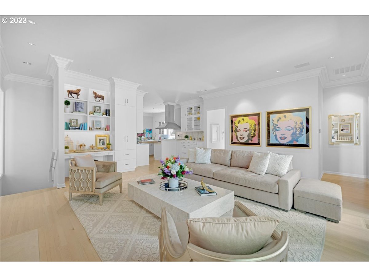 554 Southwest 48th Drive Portland, OR 97221 - Photo 19 of 48 a living room with furniture and a wooden floor