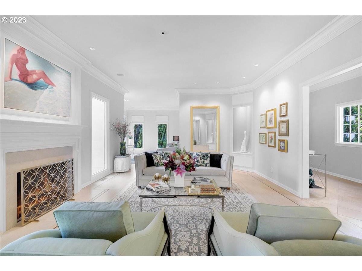 554 Southwest 48th Drive Portland, OR 97221 - Photo 5 of 48 a living room with fireplace furniture and a fireplace
