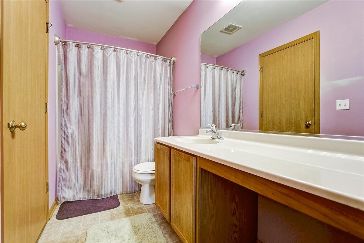 63 Rolling Oaks Road, Unit B Sugar Grove, IL 60554 - Photo 15 of 23 a bathroom with a sink a toilet and a shower