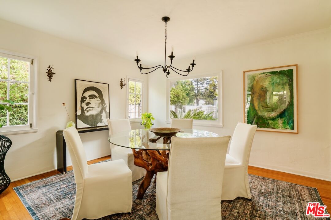 3325 Lowry Road Los Angeles, CA 90027 - Photo 24 of 73 a view of a dining room with furniture window and outside view