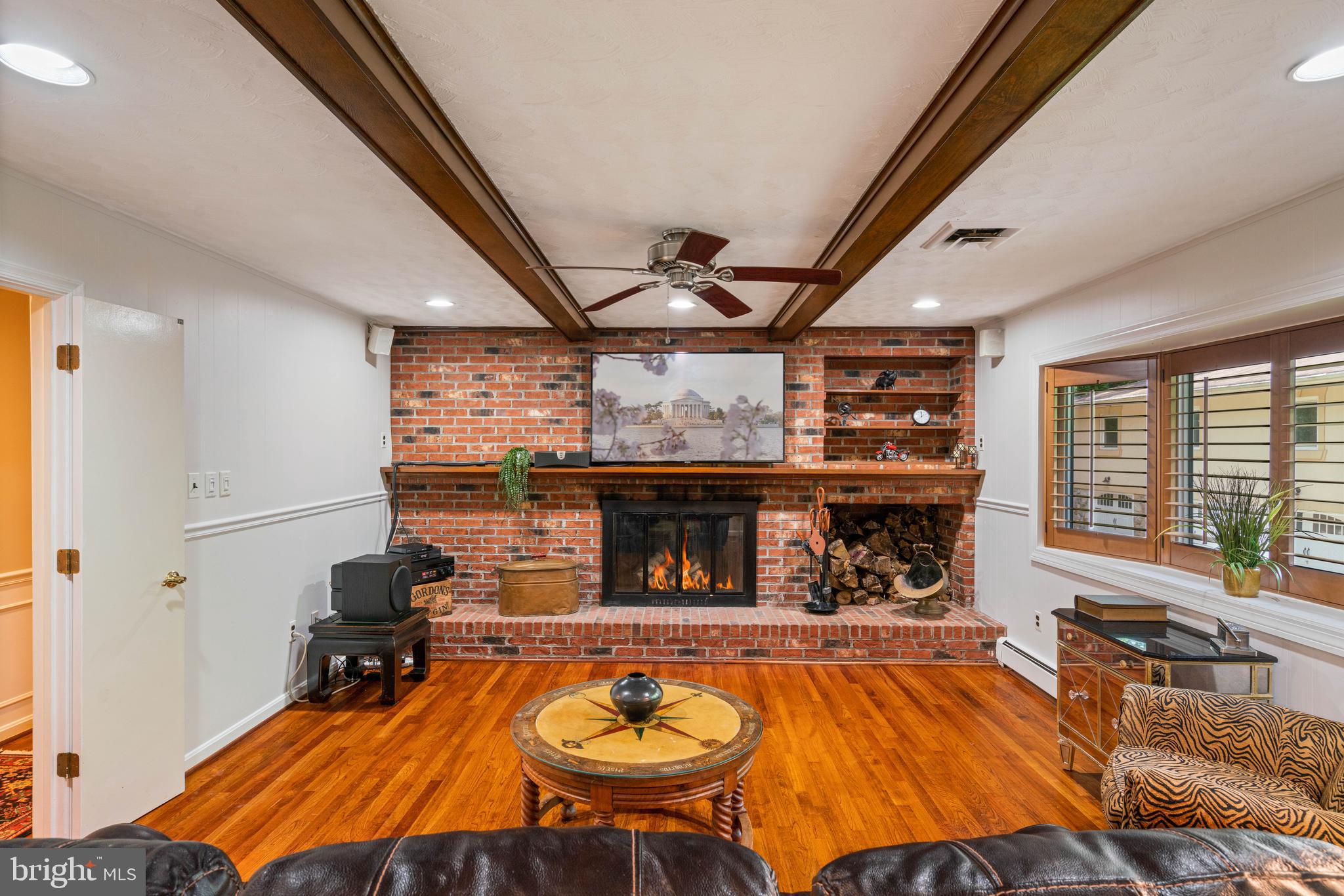 2617 Fox Mill Road Reston, VA 20191 - Photo 36 of 82 Exposed beams and built-in shelving