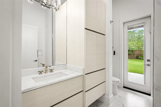 a view of a patio with a backyard