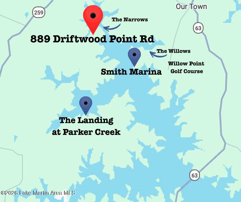 889 Driftwood Point Road Titus, AL 36080 - Photo 19 of 22 Close to many Lake Martin favorites