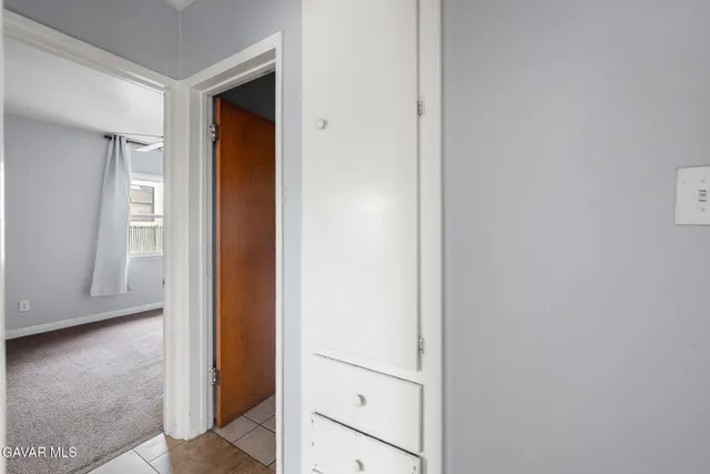 a view of front door with hallway