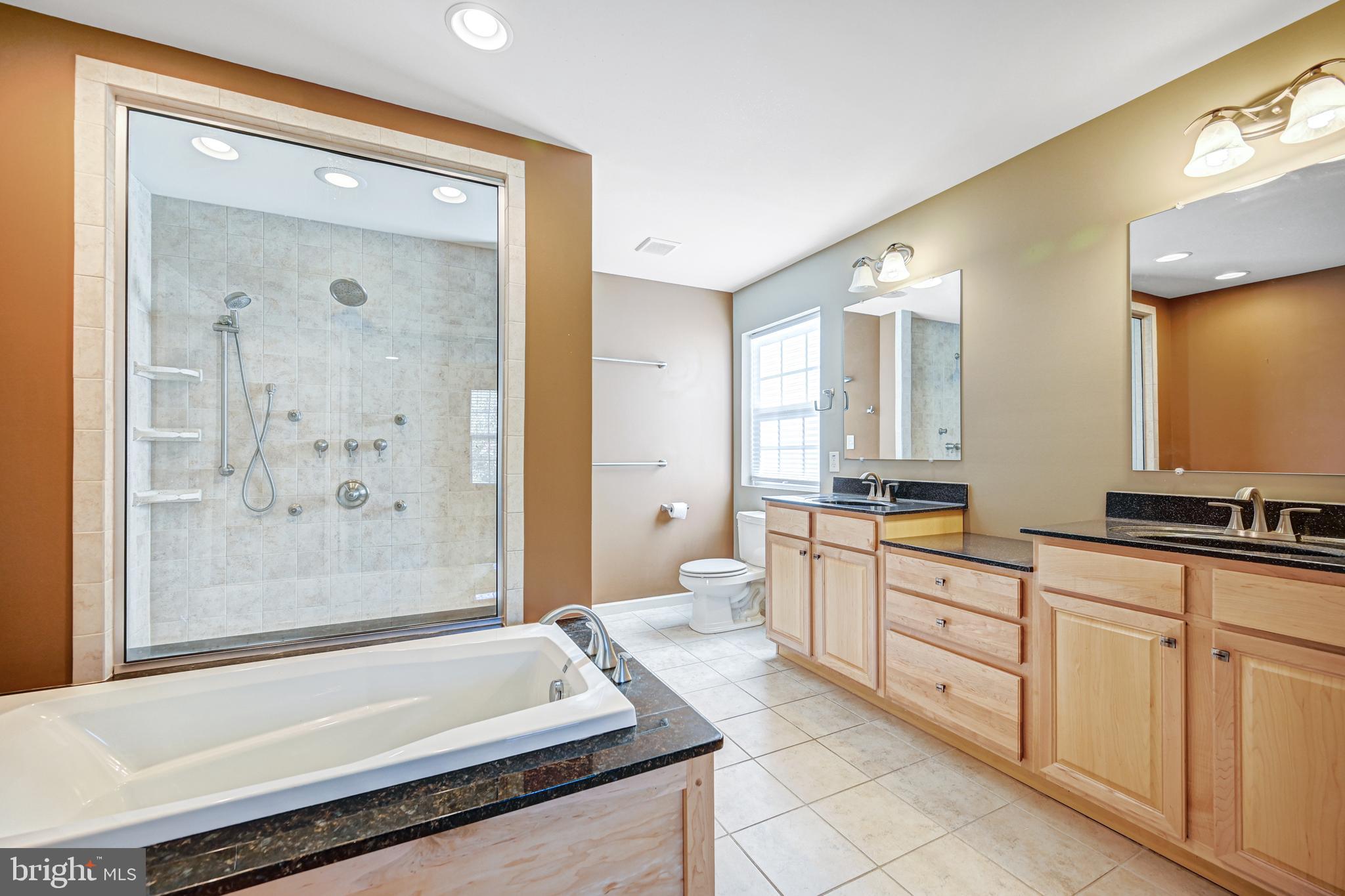3265 Lewisberry Road York, PA 17404 - Photo 14 of 34 a bathroom with a granite countertop tub sink shower and mirror