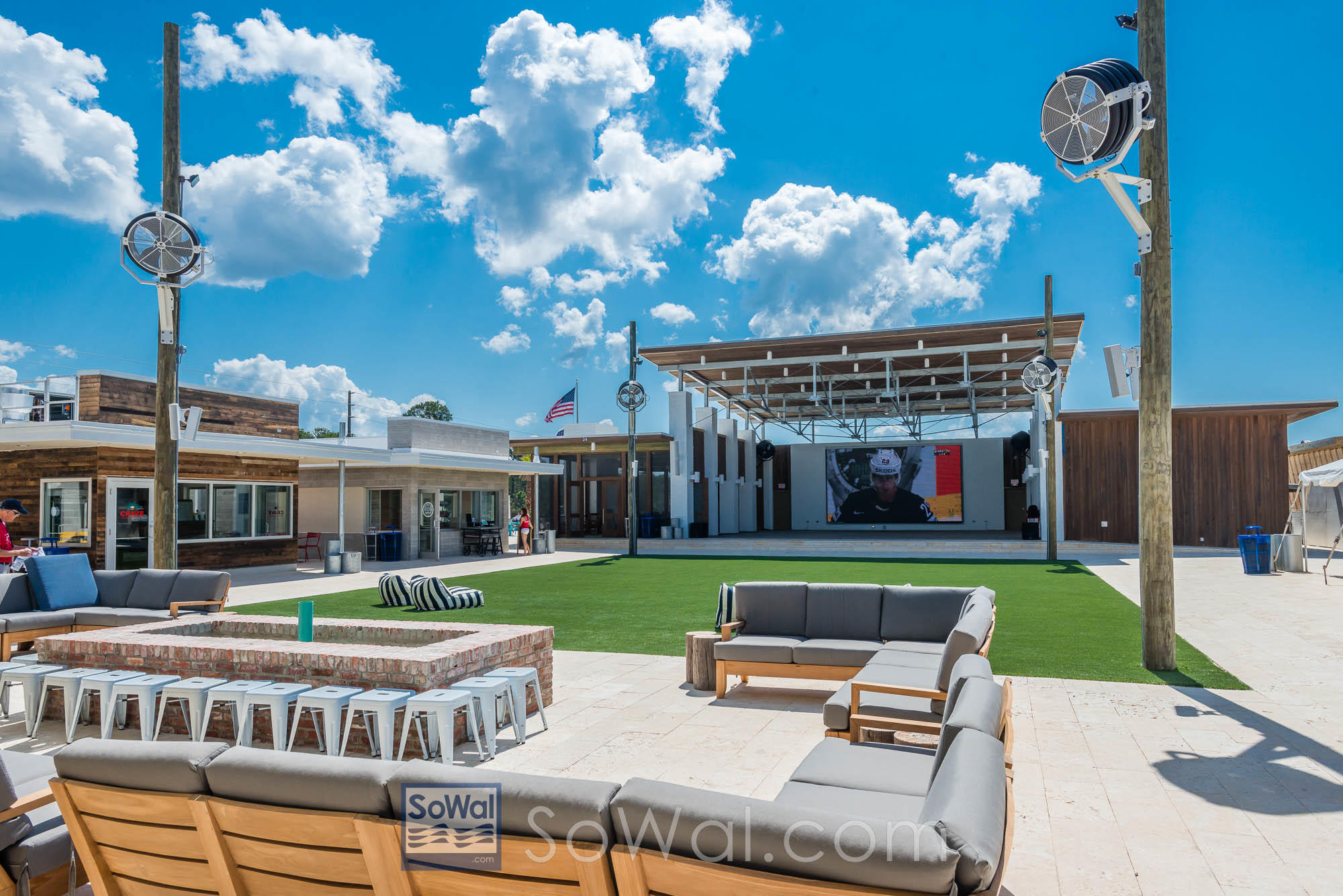 336 Milestone Dr Inlet Beach, Unit 534B Inlet Beach, FL 32461 - Photo 34 of 50 a view of a big house with a big yard