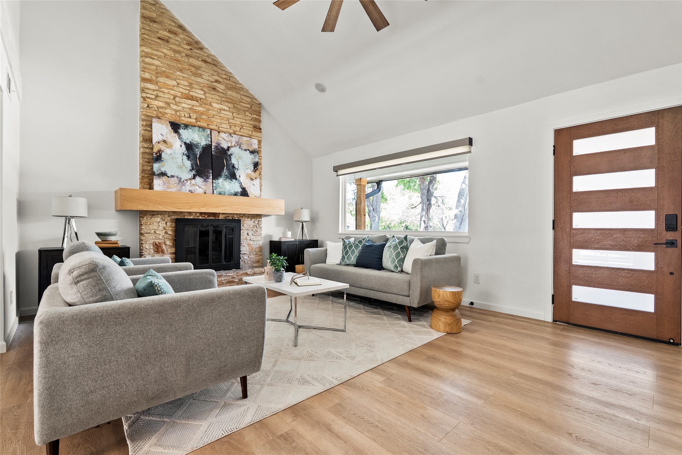 507 West Dittmar Road Austin, TX 78745 - Photo 20 of 40 a living room with furniture and a large window
