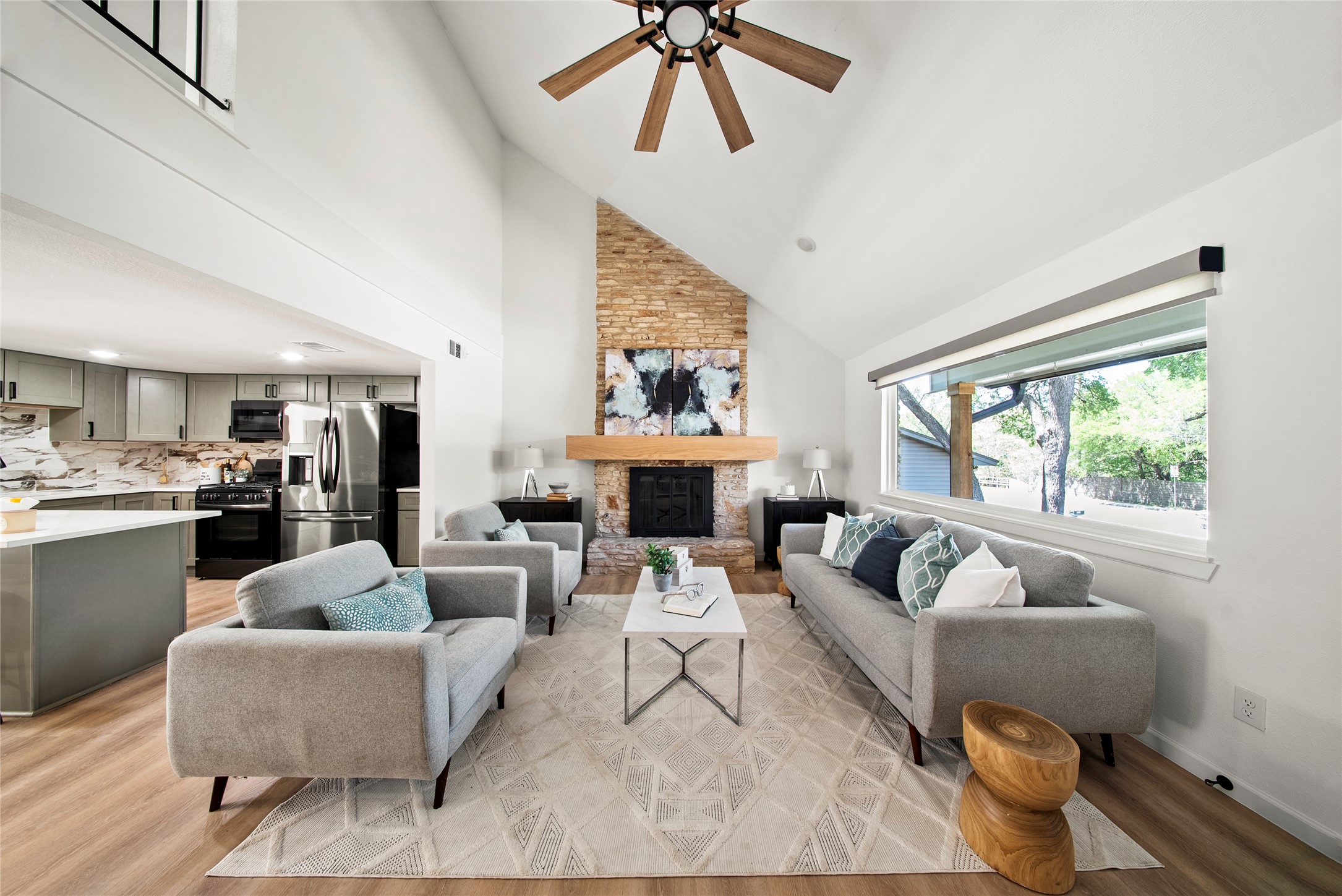 507 West Dittmar Road Austin, TX 78745 - Photo 5 of 40 a living room with furniture and a large window