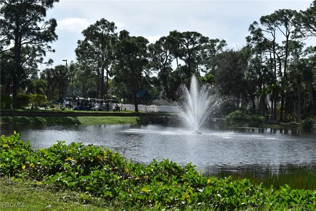 a view of a lake with houses