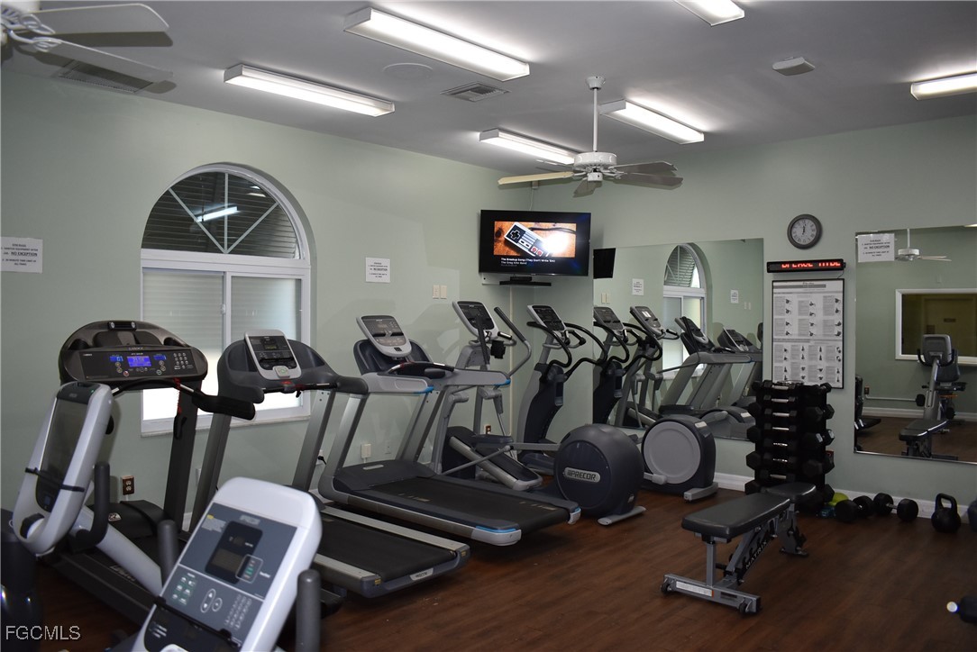 20121 Ian Court, Unit 209 Estero, FL 33928 - Photo 28 of 40 a view of a room with gym equipment
