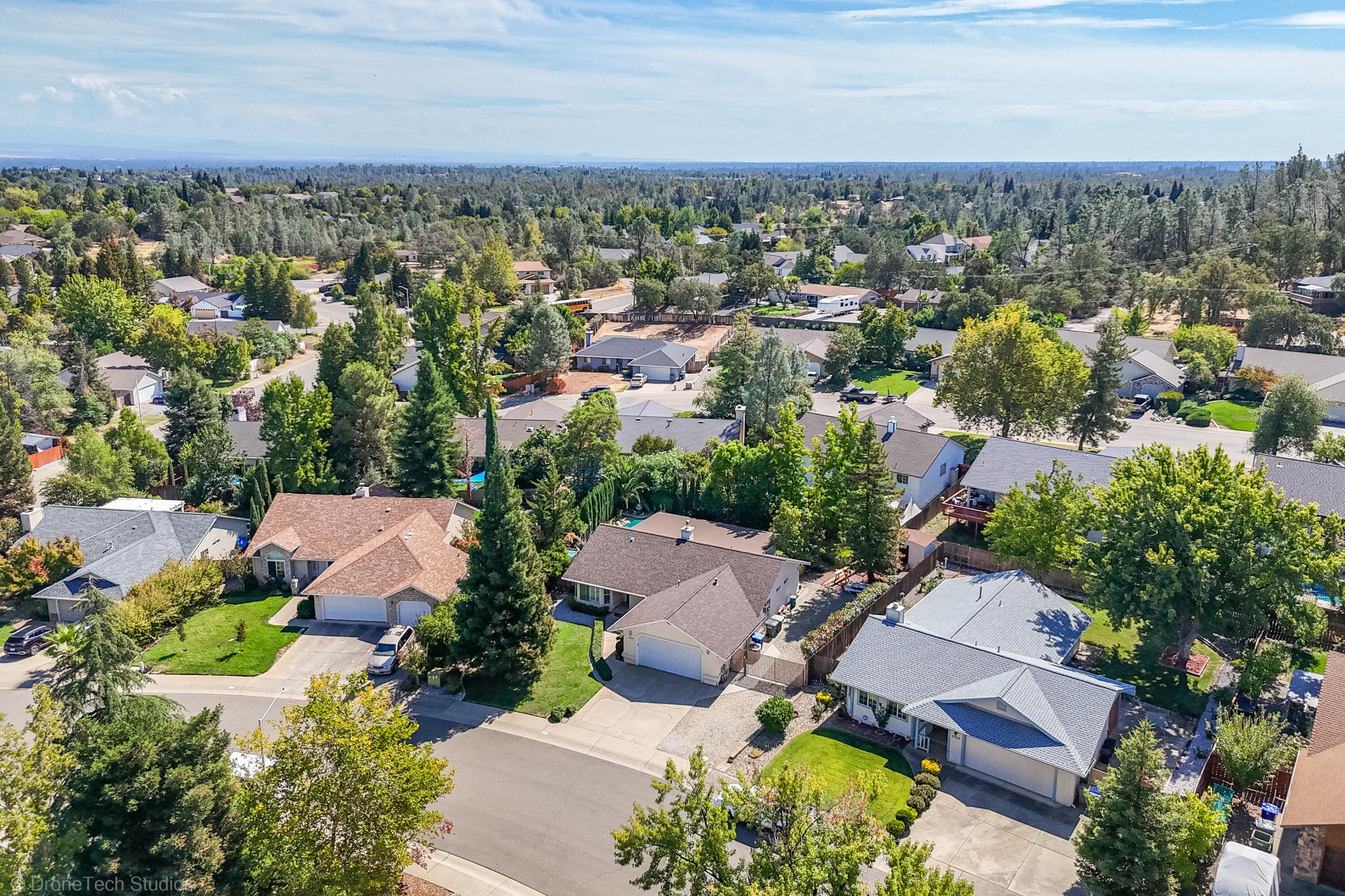 2227 Wicklow Street Redding, CA 96001 - Photo 79 of 90 an aerial view of residential houses with outdoor space