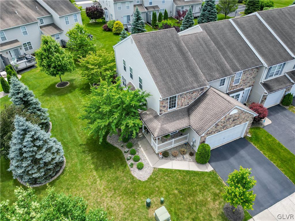 4142 Walter Road Bethlehem, PA 18020 - Photo 49 of 50 an aerial view of a house with garden space and street view