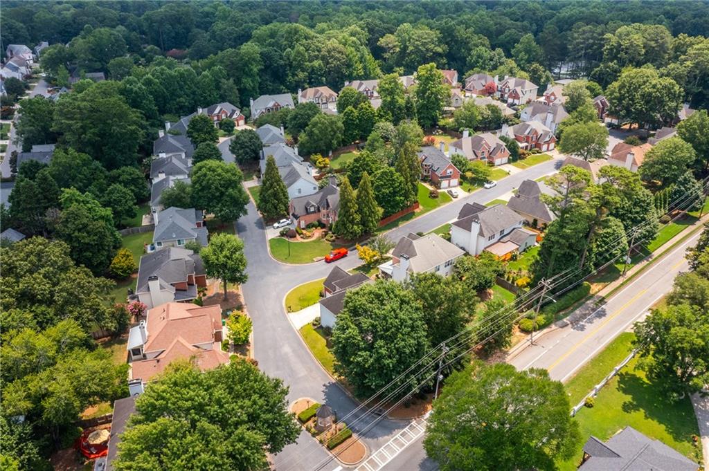 2631 East Madison Drive Atlanta, GA 30360 - Photo 64 of 66 an aerial view of a houses with a yard