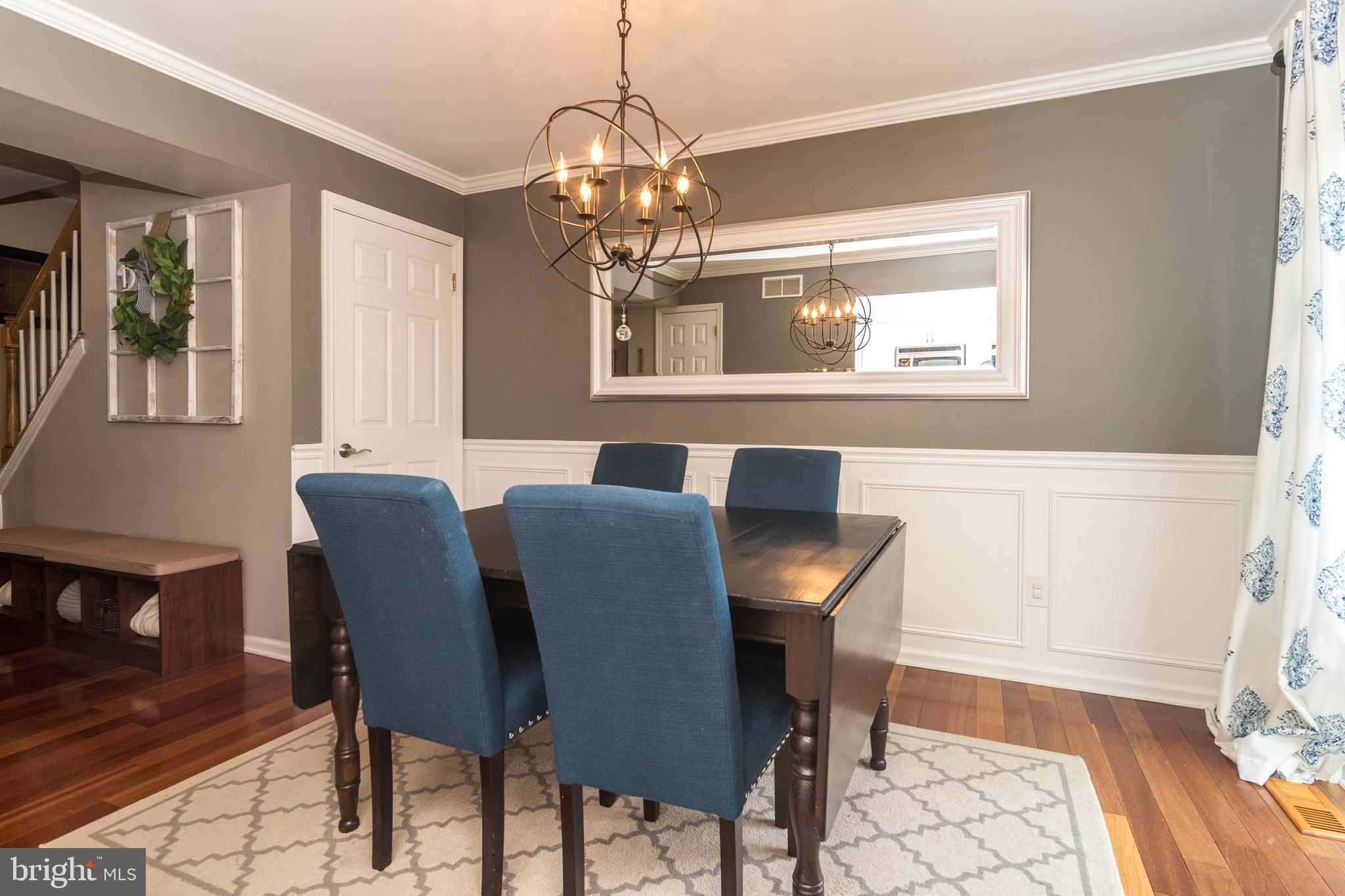 5547 Rinker Circle, Unit 366 Doylestown, PA 18902 - Photo 8 of 35 Dining room with Brazilian cherry hardwood floors