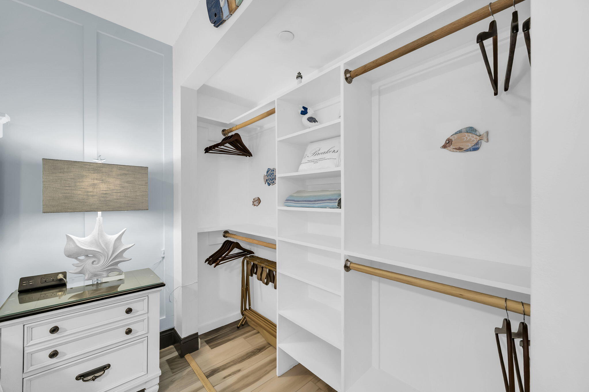 381 Santa Rosa Boulevard, Unit W515 Fort Walton Beach, FL 32548 - Photo 11 of 30 a bathroom with a granite countertop sink a mirror and shower