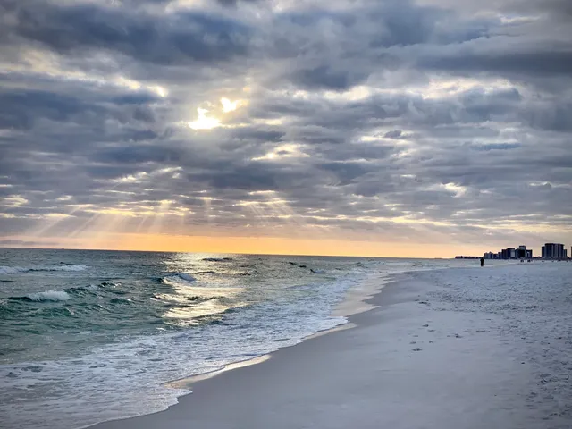 a view of beach and ocean