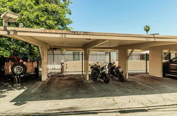 a view of a house with a patio