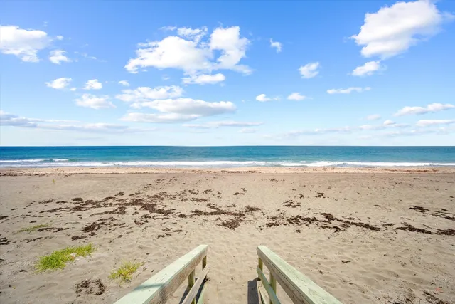 a view of beach and ocean
