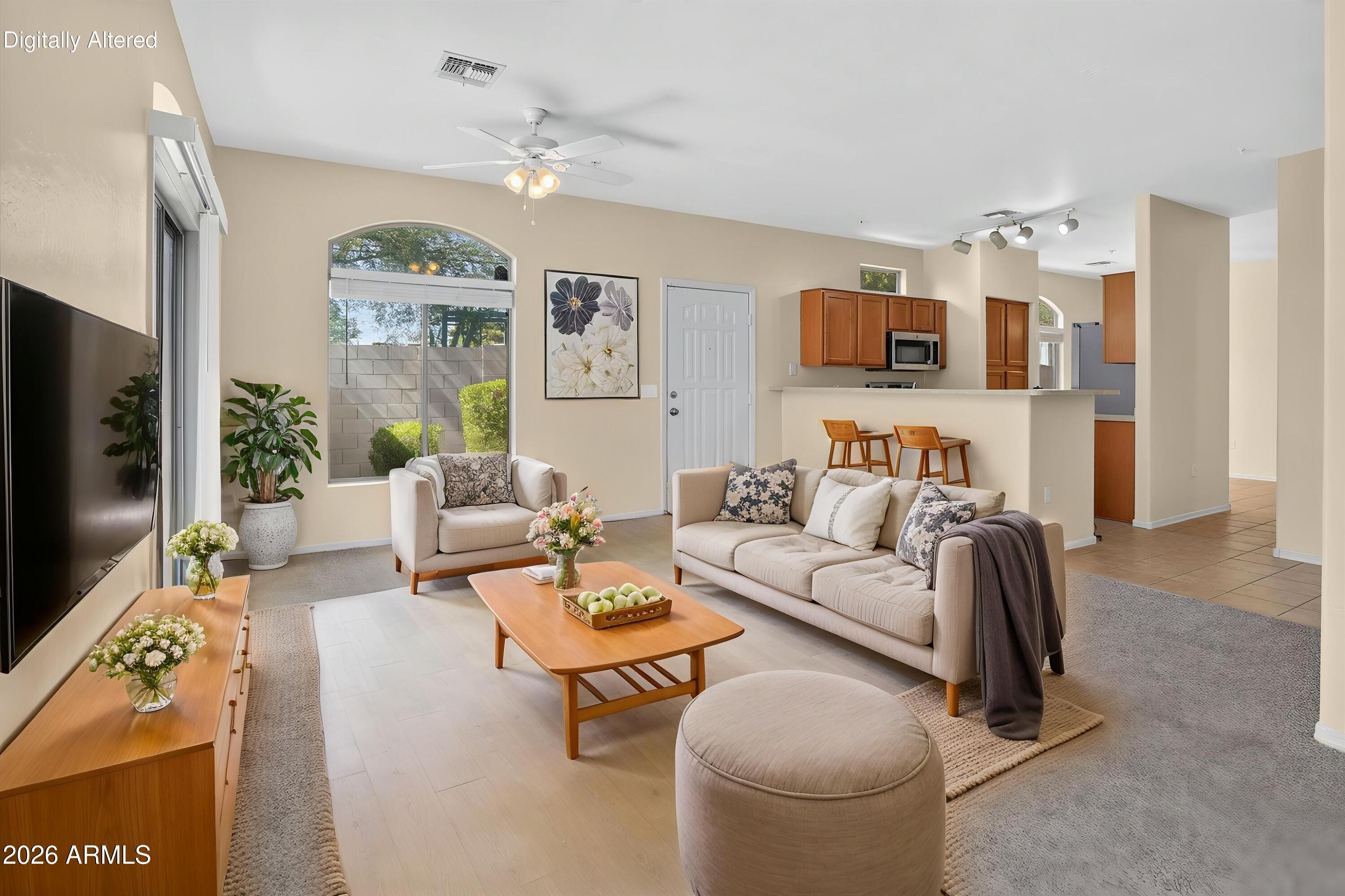 2150 East Bell Road, Unit 1090 Phoenix, AZ 85022 - Photo 5 of 39 5-Living Room -virtually staged
