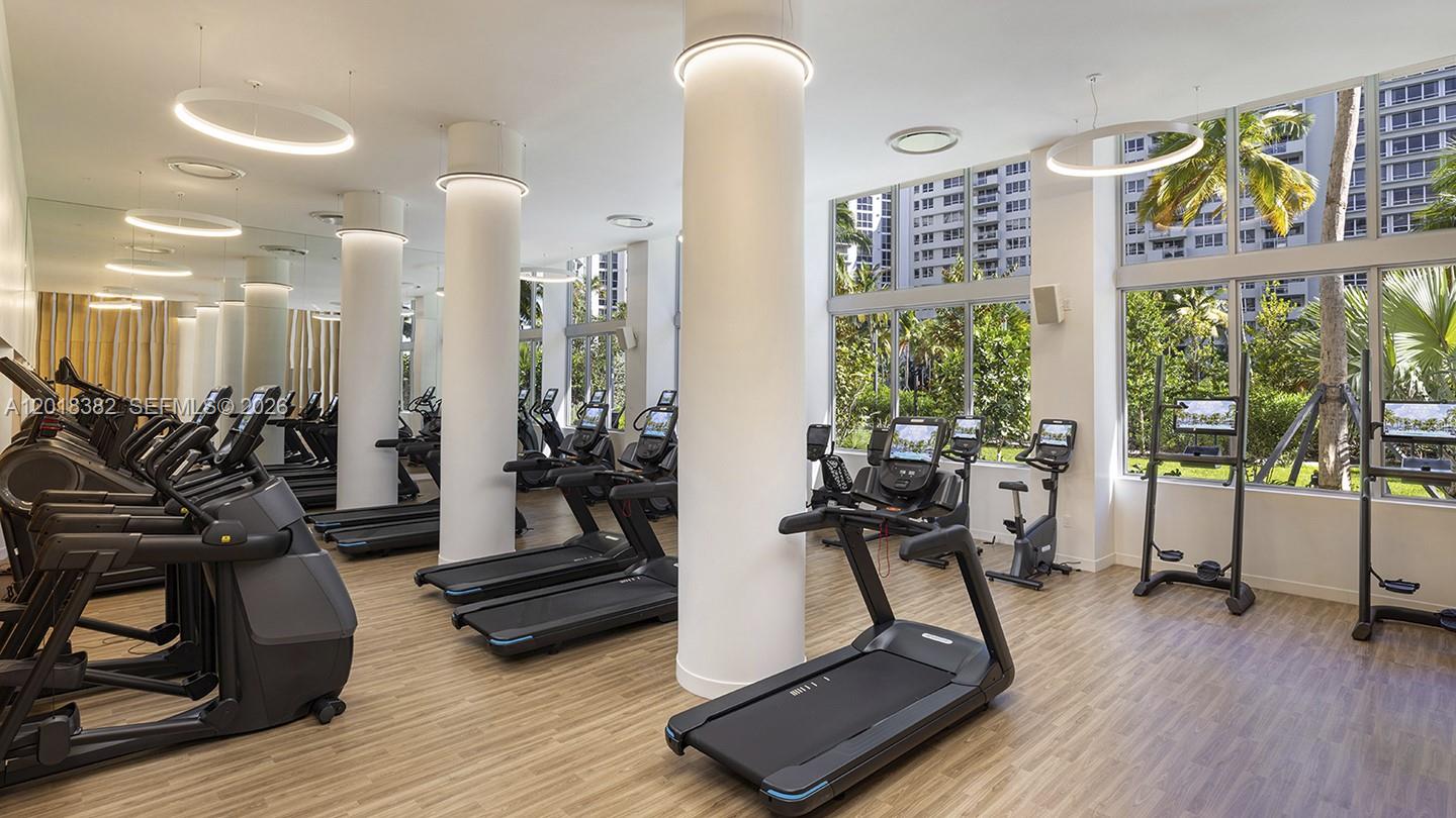 1500 Bay Road, Unit 1550S Miami Beach, FL 33139 - Photo 16 of 16 a view of a room with gym equipment