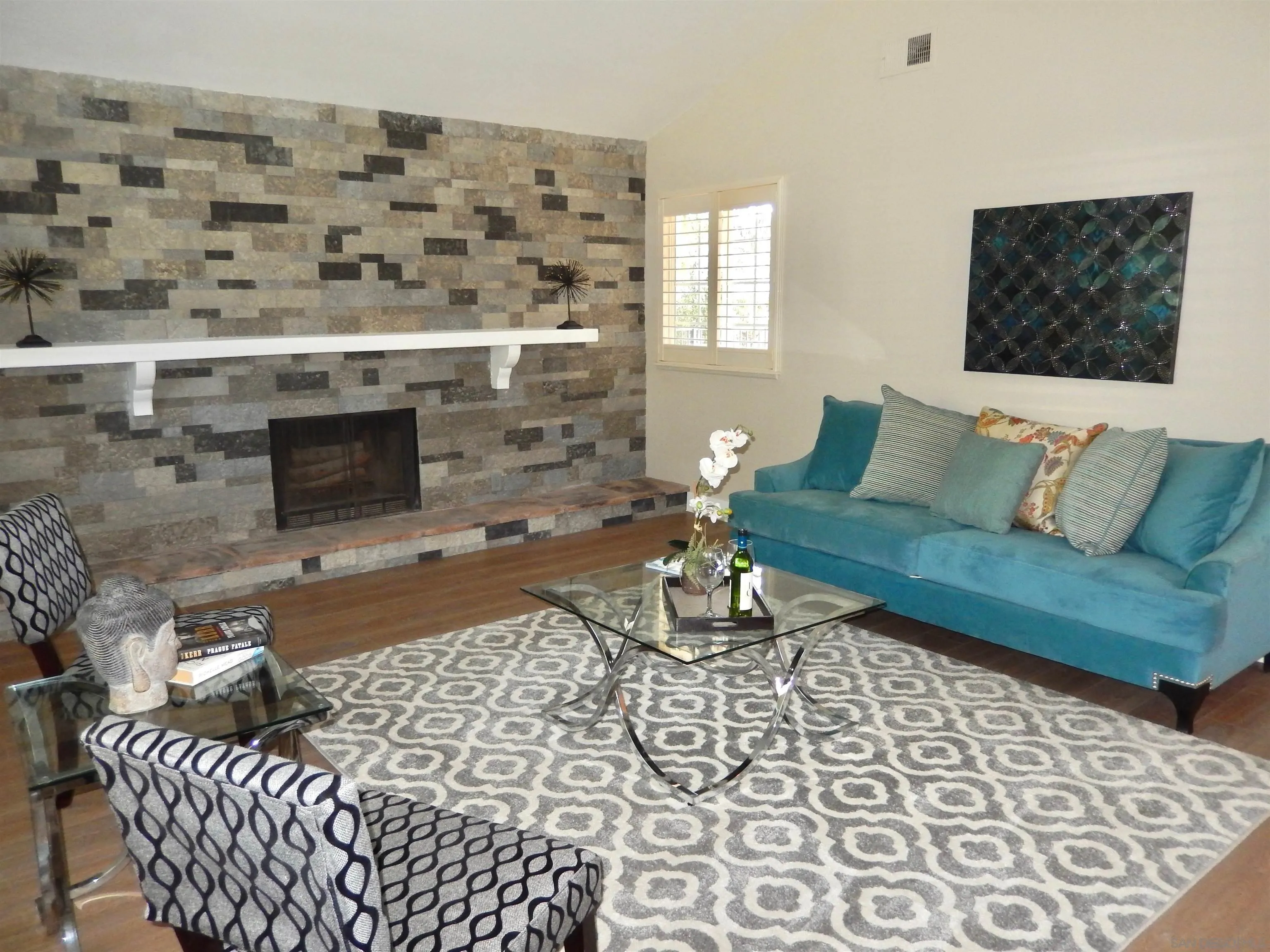 4959 Sleeping Indian Road Fallbrook, CA 92028 - Photo 3 of 22 a living room with furniture and a fireplace
