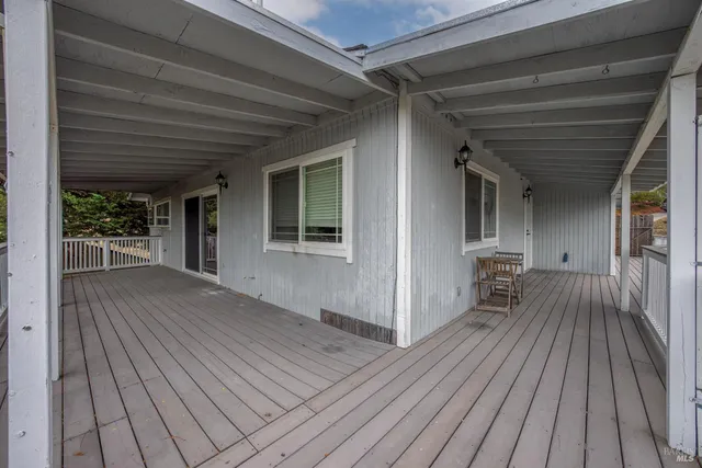 a view of a house with wooden floor