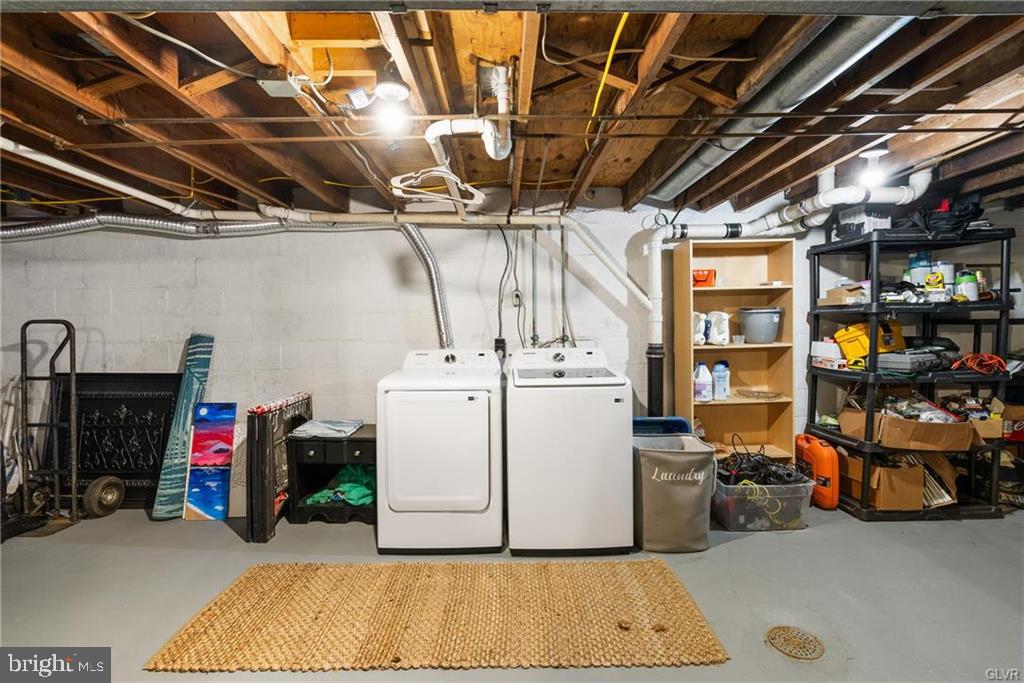2051 Reading Avenue Reading, PA 19609 - Photo 32 of 45 a utility room with dryer and washer