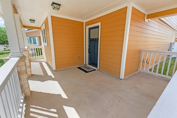 a view of front door of house