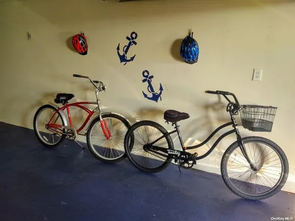 a view of a balcony with chairs