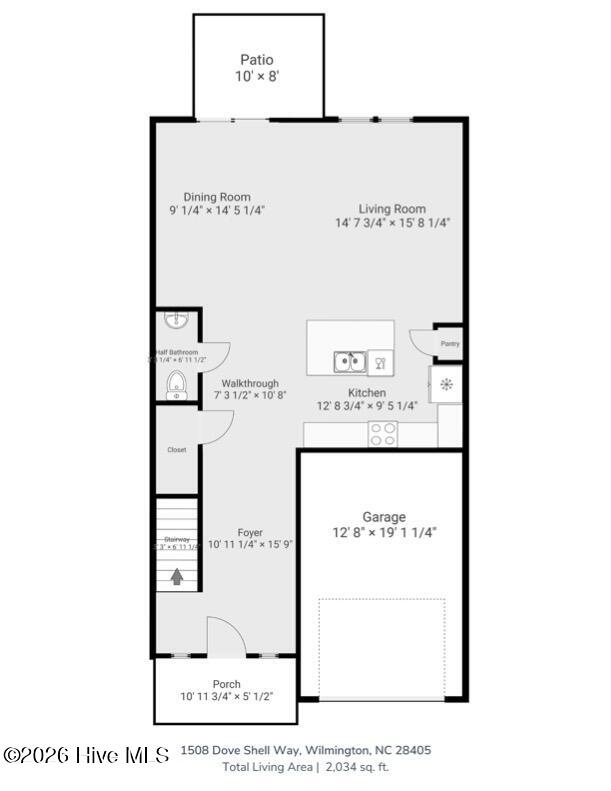 1508 Dove Shell Way Wilmington, NC 28405 - Photo 24 of 25 Floor Plan