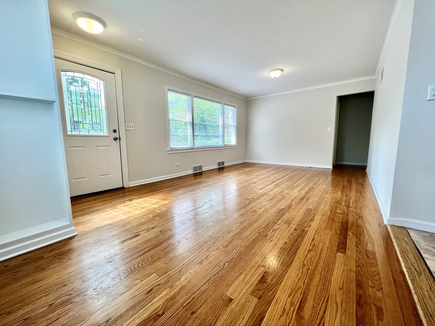 611 North Main Street Lombard, IL 60148 - Photo 4 of 17 an empty room with wooden floor and windows